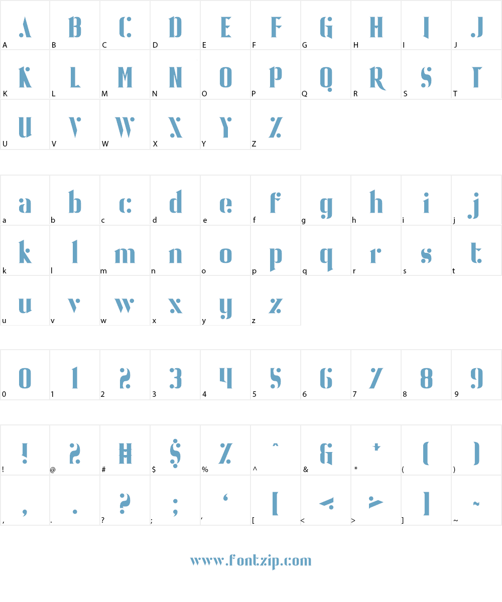 Ball Bearing Font Character